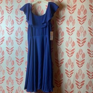 Bright blue Nanette Dress, Size 6